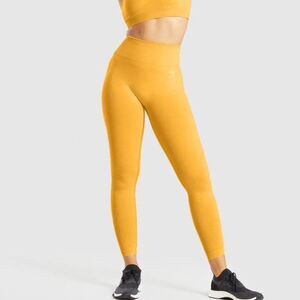 Gymshark Vital Seamless 2.0 Leggings in Yellow Marl